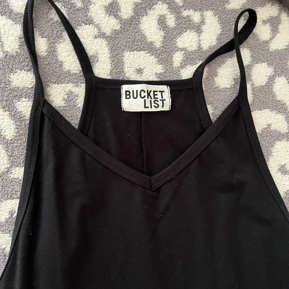 BUCKETLIST Black Strappy Romper